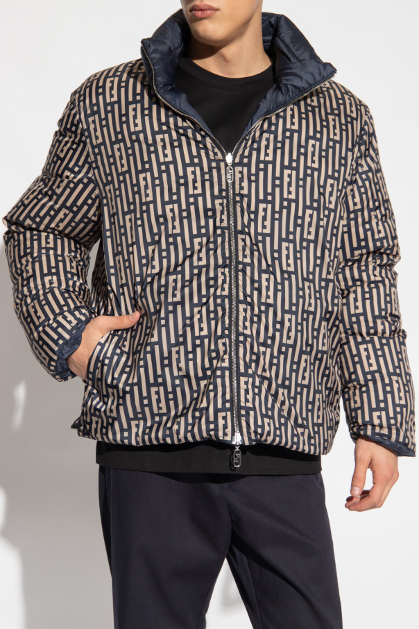 FENDI｜DOWN JACKETS (Giacca Jacquard FF (FAN172 AT85 F0 FRONT ZIPPED FF JACQUARD JACKET for Women - Fendi | Biffi
